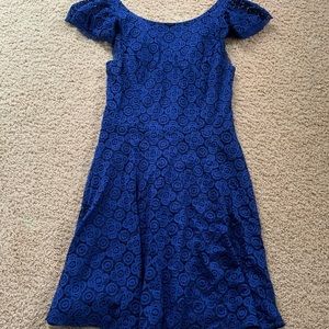 Francescas royal blue lace party dress